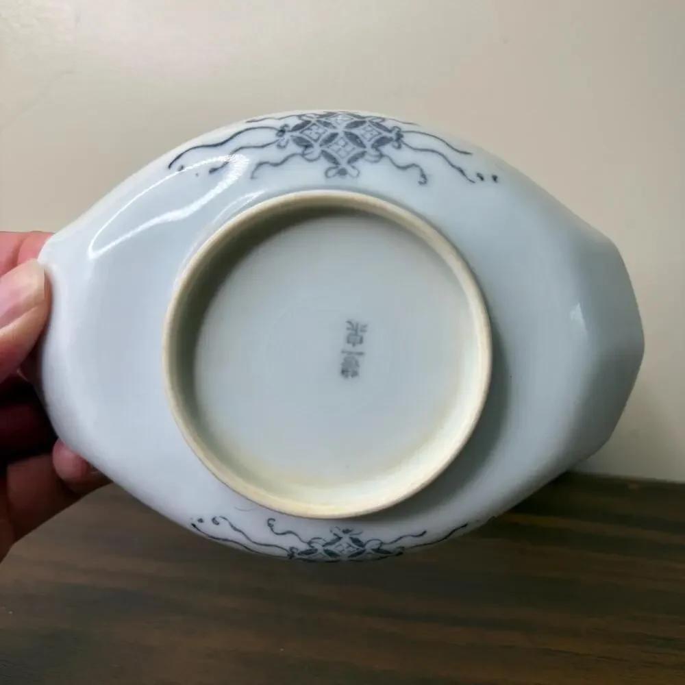Antique Japanese Porcelain Dishes Japan Landscape